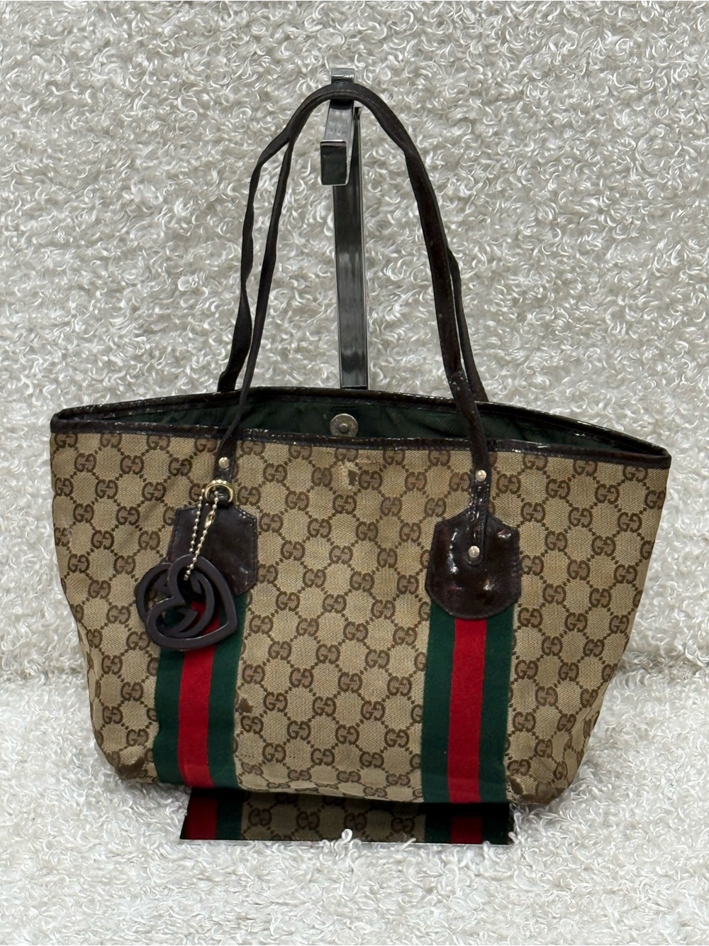 GUCCI GG Canvas Jolicoeur Tote Bag